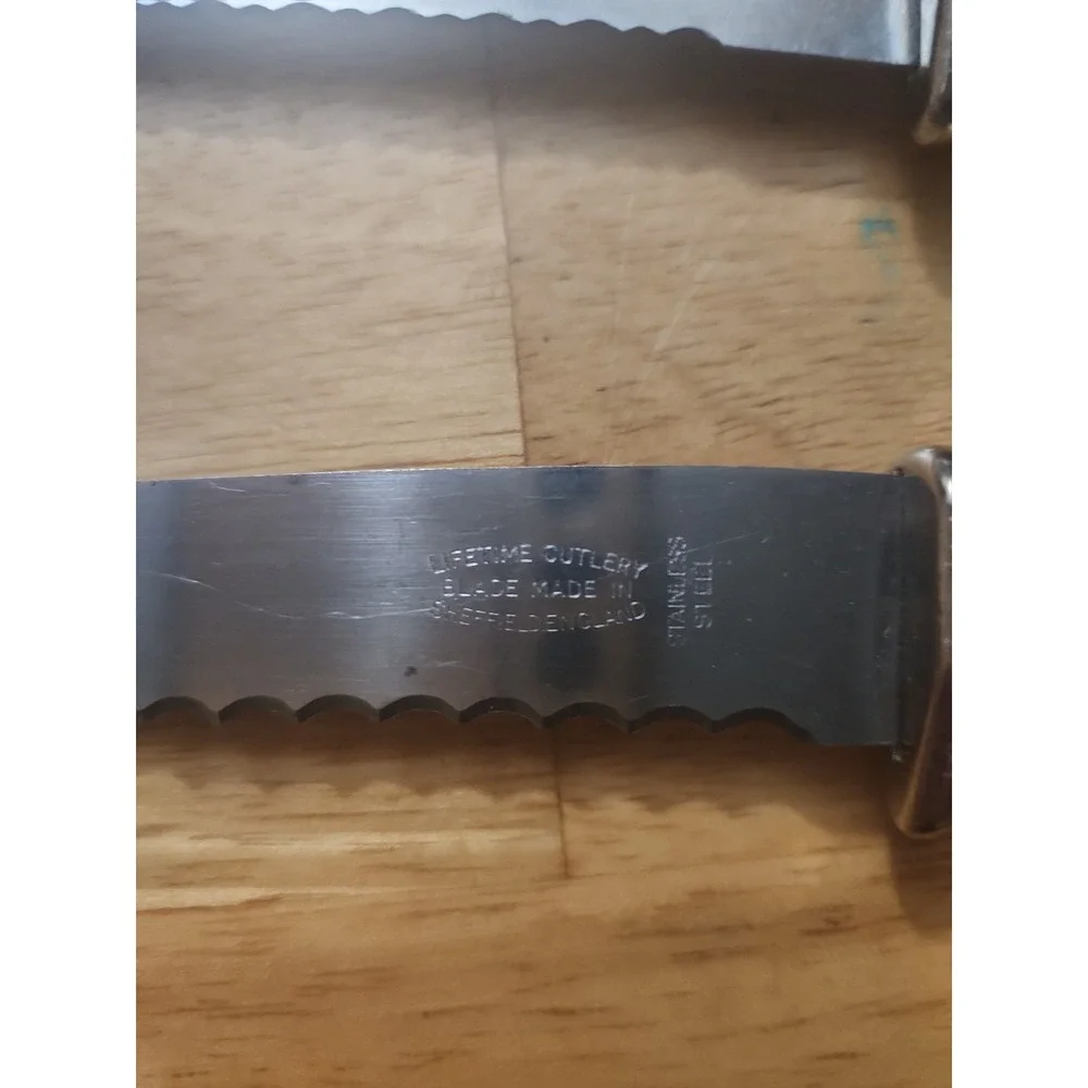 Vintage Lifetime Cutlery Cornflower Stainless Steak Knife Replacement England